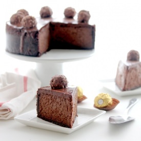 Triple Chocolate Kahlua Cheesecake