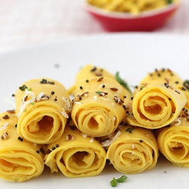 Khandvi – Soft Gram Flour Rolls