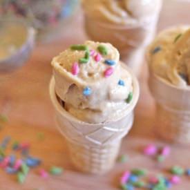 Guilt Free Cake Batter Ice Cream