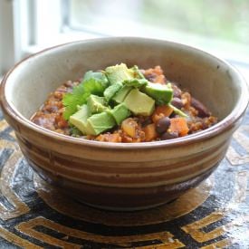 Sweet Potato & Quinoa Chili