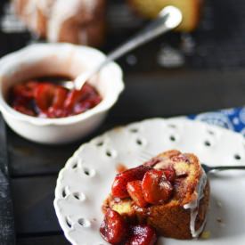 Strawberry Lime Bundt Cake