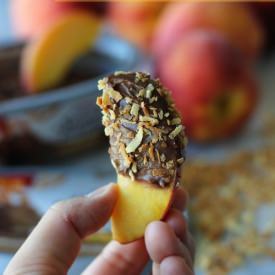Milk Chocolate Peach Slices