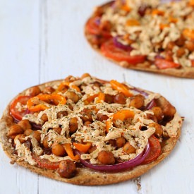 BBQ Chickpeas Pizza