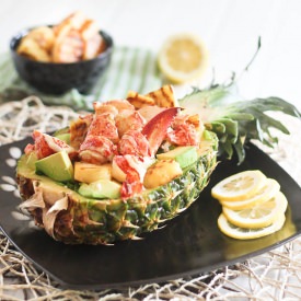 Grilled Pineapple and Lobster Salad