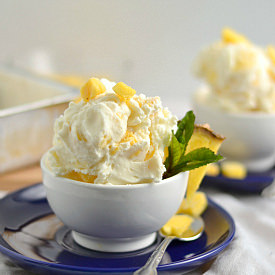Honey Pineapple Greek Froyo