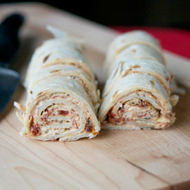 Sun Dried Tomato Basil Pinwheels