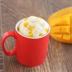 Mango Coconut Mug Cake
