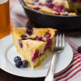 Berry Custard Cornbread