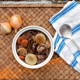 Slow Cooked Beef Bourguignon