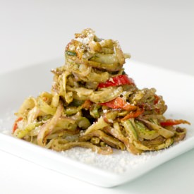 Pesto Roasted Julienned Veggies