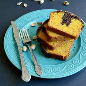 Mango Chocolate Marble Cake