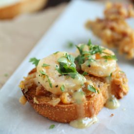 Mustard-Glazed Shrimp & Bacon Jam