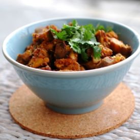 South Indian Plantain Stir-Fry