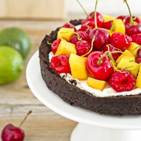 No Bake Fruit and Cocoa Cheesecake