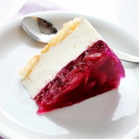 Cheesecake with Rhubarb