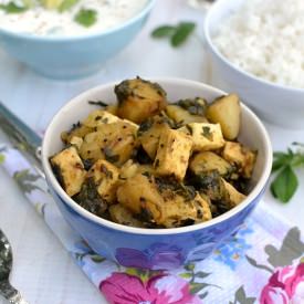 Aloo Paneer Methi Curry