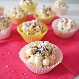 Funfetti Cake Batter Popcorn Balls