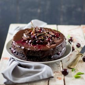 Chocolate Cake With Cherry Filling