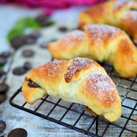 Croissants with Dark Chocolate