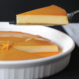 Leche Flan with Orange Zest