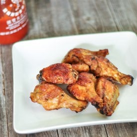 Sriracha Glazed Chicken Wings