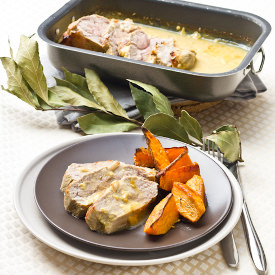 Braised Veal with Mustard & Honey