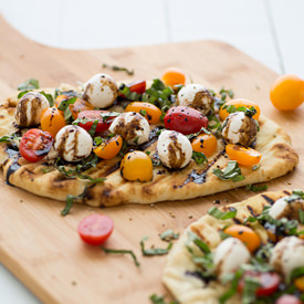 Grilled Caprese Naan Pizza