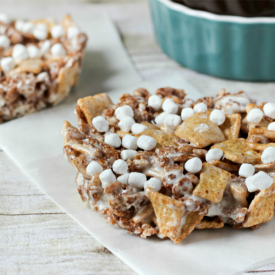 S’mores Cereal Treat Bars for Two