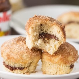 Nutella Cinnamon Sugar Muffins