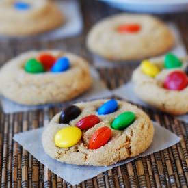 M&M Peanut Butter Cookies