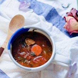 Roasted Tomato and Basil Soup