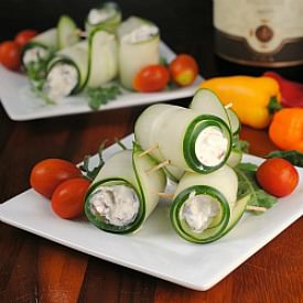 Cucumber Feta Rolls