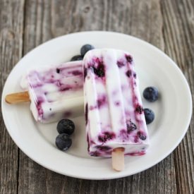 Blueberry Swirl Ice Pops