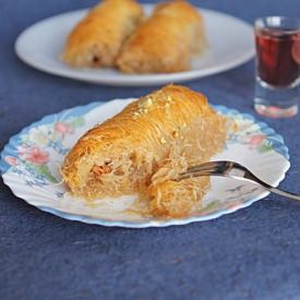 Kataifi with Apples and Raisins