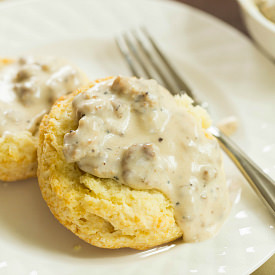 Biscuits with Sausage Gravy