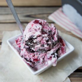 Choc Cherry Cheesecake Ice Cream