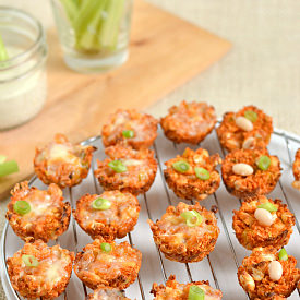 Buffalo White Bean Quinoa Bites