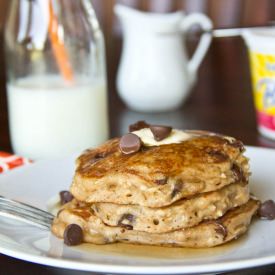 Oatmeal Chocolate Chip Pancakes