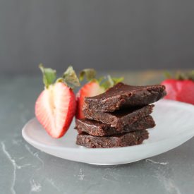 No Bake Dried Cherry Brownies