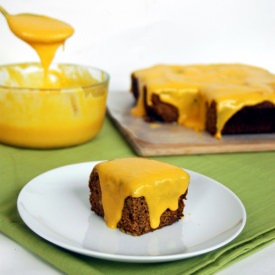 Mango Cake w/ Mango Curd