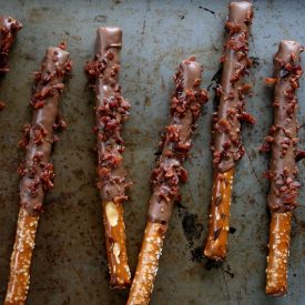 Chocolate Covered Pretzels w/Bacon