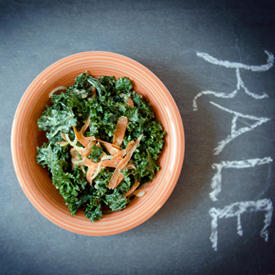 Kale Salad with Tahini Dressing