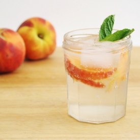 Homemade Ginger-Peach Soda
