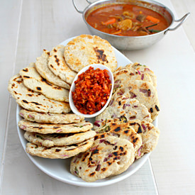Sri Lankan Coconut Roti Flat Bread
