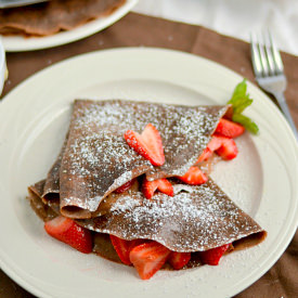 Whole Wheat Chocolate Crepes