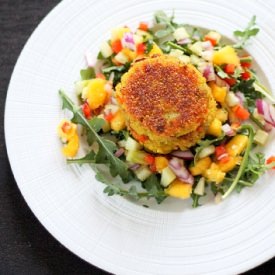 Quinoa Patties with Mango Salsa