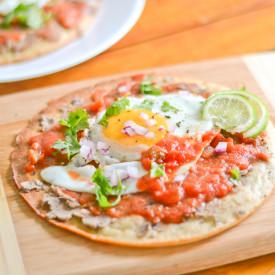 Gluten Free Huevos Rancheros Pizza