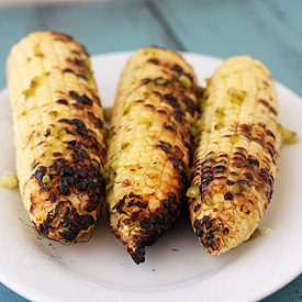 Grilled Corn with Jalapeno Butter