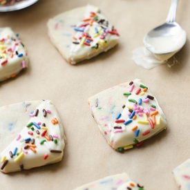 Double Funfetti Shortbread Cookies