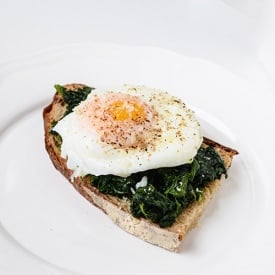 Toast with Spinach and Egg